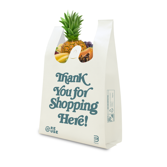 300 Pack T-Shirt Bag White